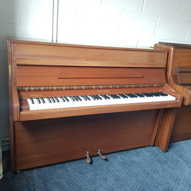 Knight K20 upright Piano in Mahogany – Inventory thumbnail – Roberts Pianos Oxford