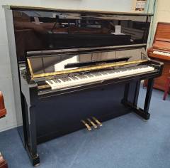 Feurich 133 upright Piano in gloss black – Inventory thumbnail – Roberts Pianos Oxford
