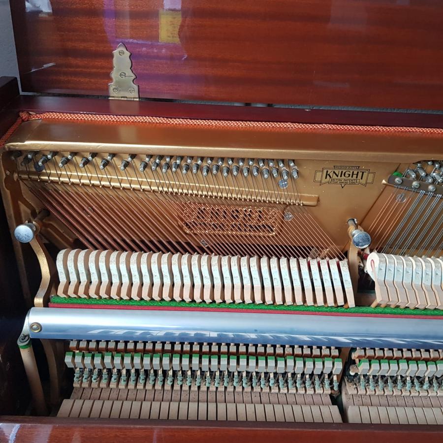 Knight K20 upright Piano in Mahogany – Gallery image – Roberts Pianos Oxford