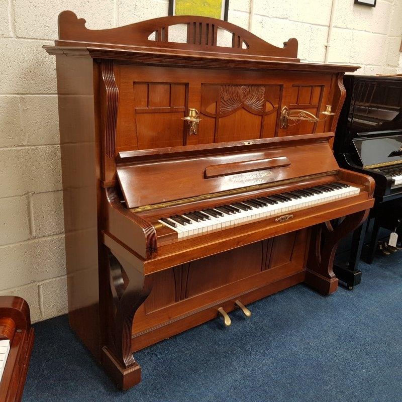 Steingraeber & Sohne 135 upright Piano in mahogany – Featured image – Roberts Pianos Oxford