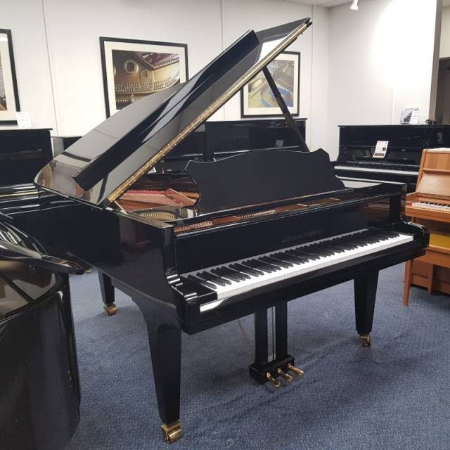 Grotrian Steinweg 192 grand Piano in Black – Inventory thumbnail – Roberts Pianos Oxford