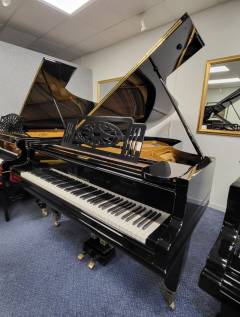 Grotrian Steinweg model 220 grand Piano in black – Inventory thumbnail – Roberts Pianos Oxford