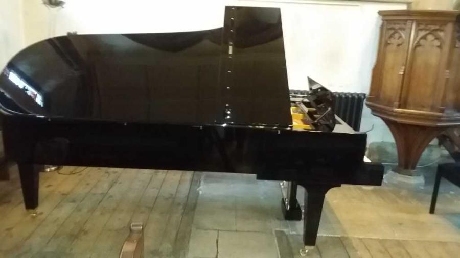 Grotrian Steinweg 275 grand Piano in black – Gallery image – Roberts Pianos Oxford