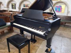 Danemann concert grand Piano in satin black – Inventory thumbnail – Roberts Pianos Oxford