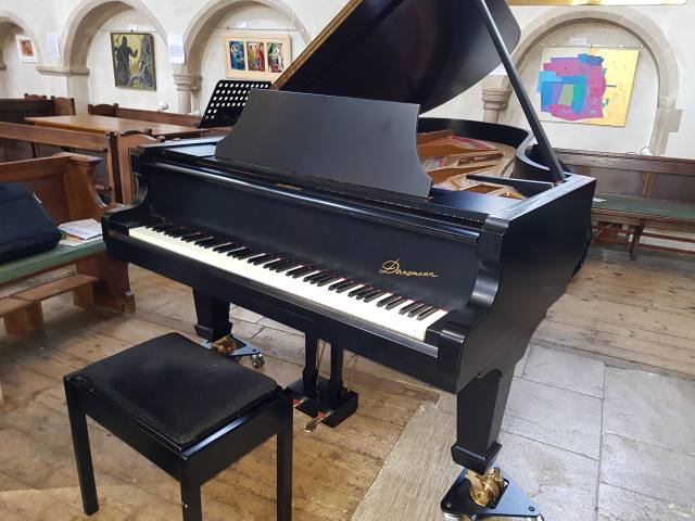 Danemann concert grand Piano in satin black – Inventory thumbnail – Roberts Pianos Oxford