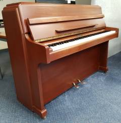 Knight K20 upright Piano in dark mahogany – Inventory thumbnail – Roberts Pianos Oxford