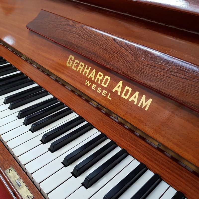 Gerhard Adam upright Piano in mahogany – Gallery image – Roberts Pianos Oxford