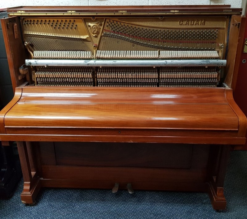 Gerhard Adam upright Piano in mahogany – Gallery image – Roberts Pianos Oxford