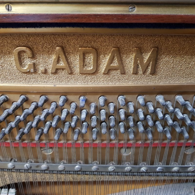 Gerhard Adam upright Piano in mahogany – Gallery image – Roberts Pianos Oxford