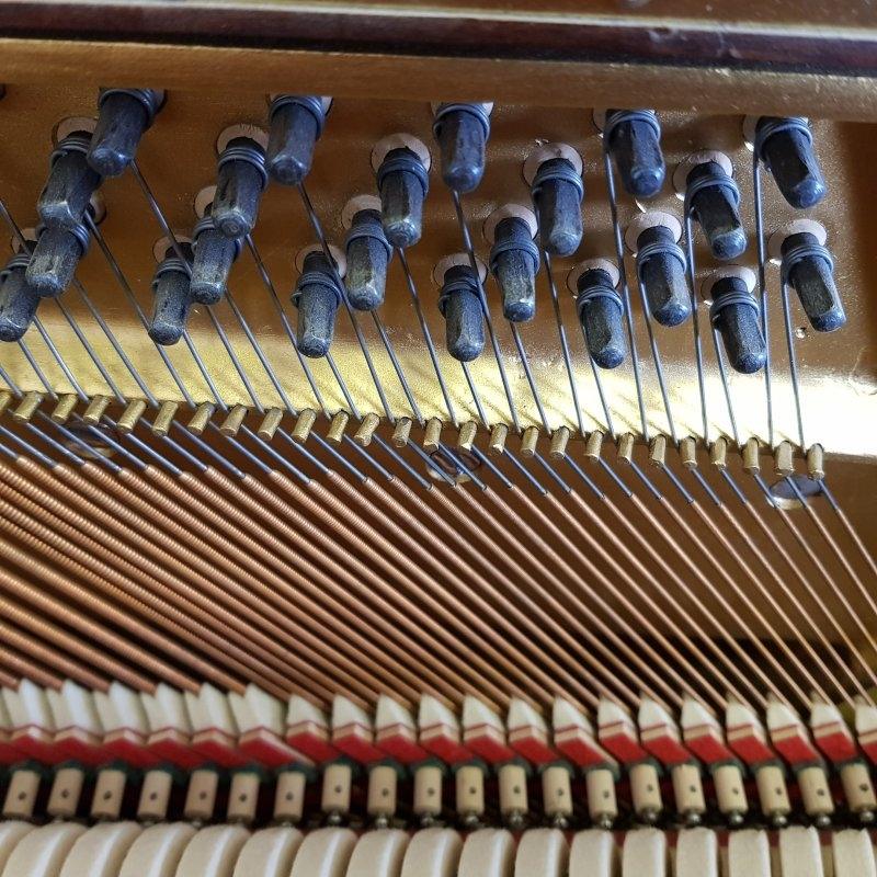 Welmar A2 upright Piano in matt mahogany – Gallery image – Roberts Pianos Oxford