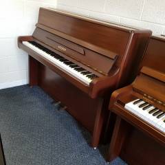 Welmar A2 upright Piano in matt mahogany – Inventory thumbnail – Roberts Pianos Oxford