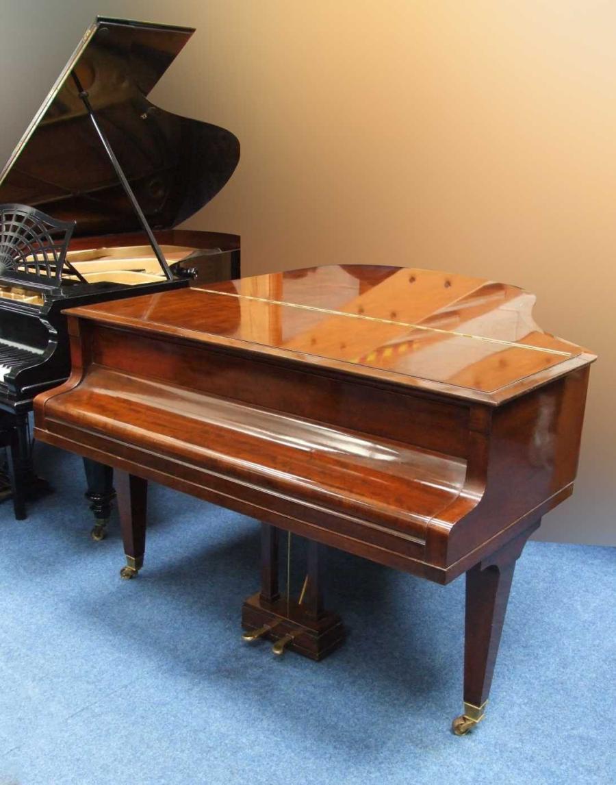 Bluthner style IVa Aliquot grand Piano in mahogany – Gallery image – Roberts Pianos Oxford