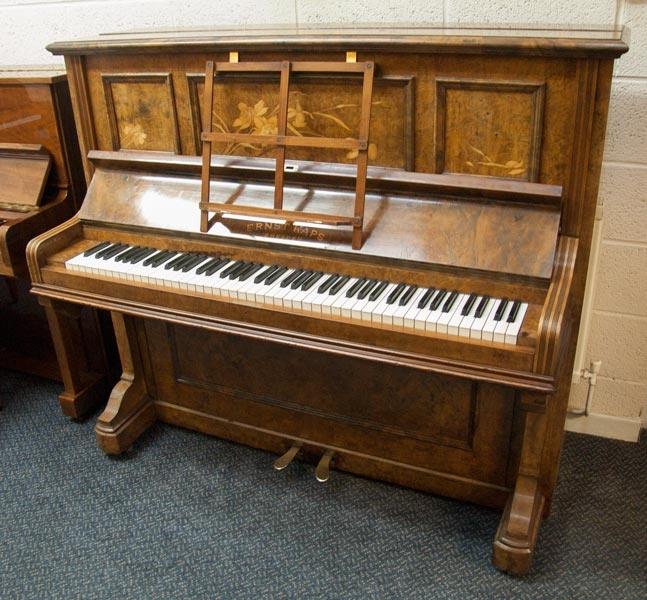 Kaps upright Piano in walnut – Featured image – Roberts Pianos Oxford