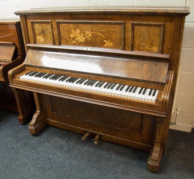 Kaps upright Piano in walnut – Gallery image – Roberts Pianos Oxford