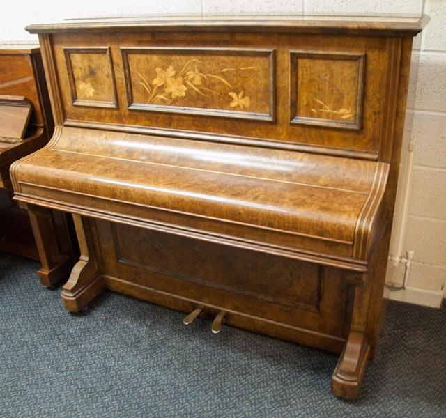 Kaps upright Piano in walnut – Gallery image – Roberts Pianos Oxford