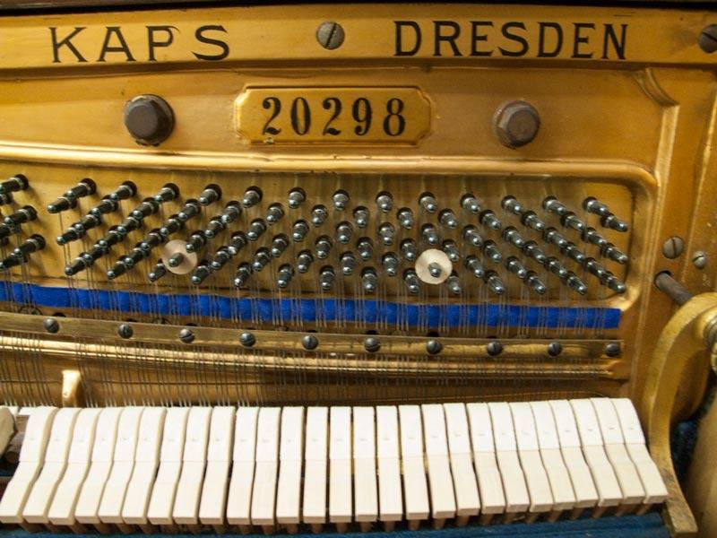 Kaps upright Piano in walnut – Gallery image – Roberts Pianos Oxford