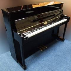 Kemble upright Piano in black polyester – Inventory thumbnail – Roberts Pianos Oxford