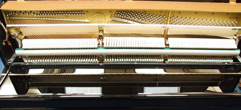 Kemble upright Piano in black polyester – Gallery image – Roberts Pianos Oxford