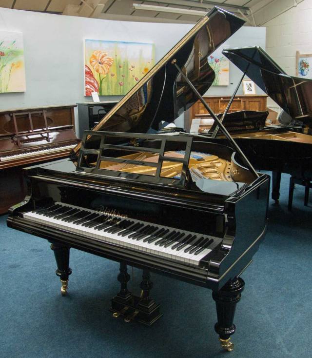 Bluthner Style VI grand Piano in bright black – Inventory thumbnail – Roberts Pianos Oxford