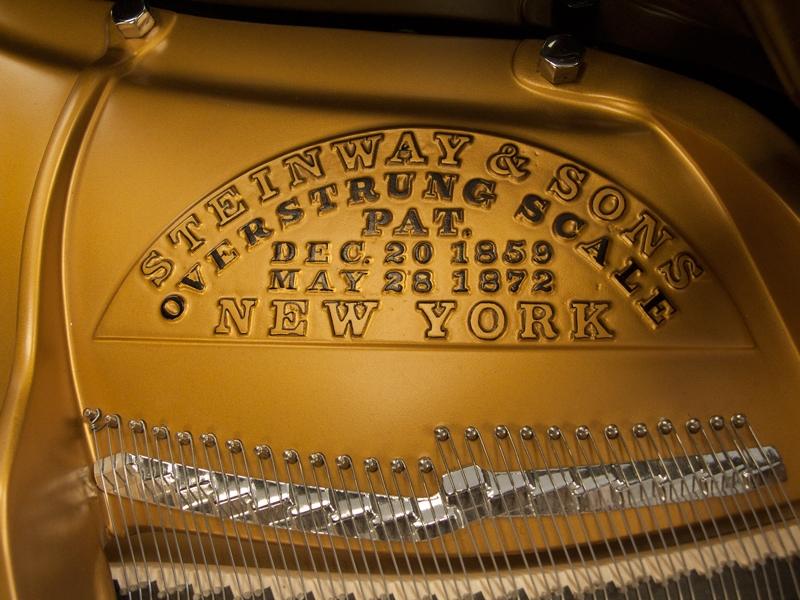 Steinway O grand Piano in bright black – Gallery image – Roberts Pianos Oxford