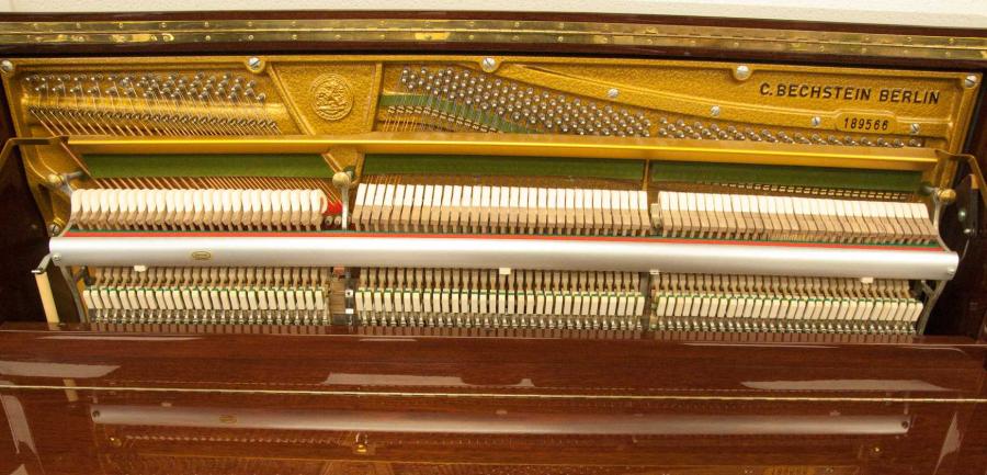 Bechstein 124 Classic upright Piano in Mahogany Polyester – Gallery image – Roberts Pianos Oxford