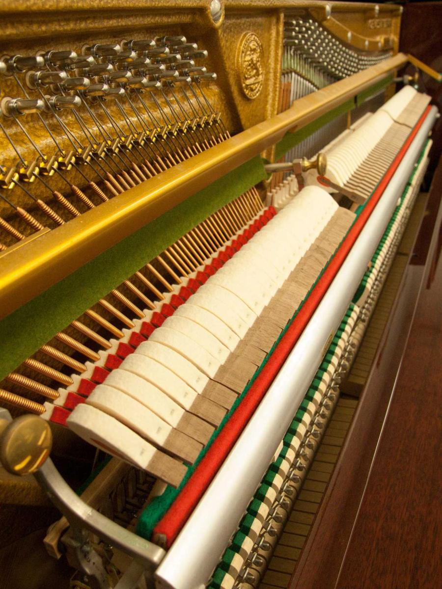 Bechstein 124 Classic upright Piano in Mahogany Polyester – Gallery image – Roberts Pianos Oxford