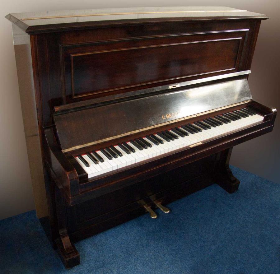 Bechstein 10 upright Piano in dark mahogany – Gallery image – Roberts Pianos Oxford