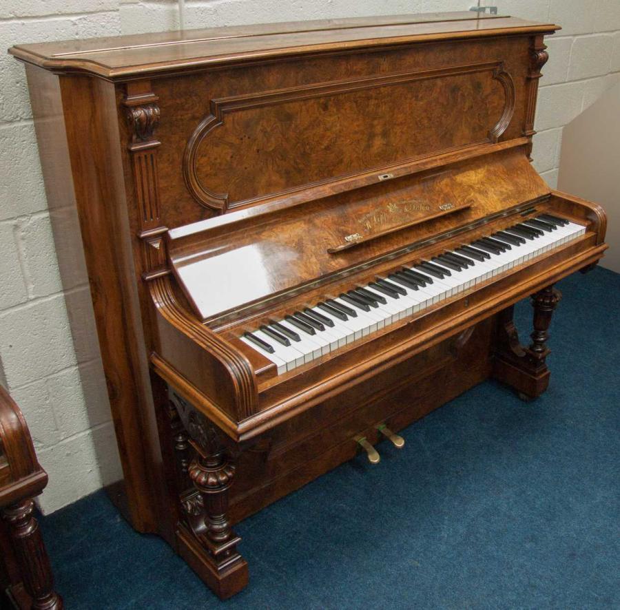 Richard Lipp upright Piano in walnut – Featured image – Roberts Pianos Oxford