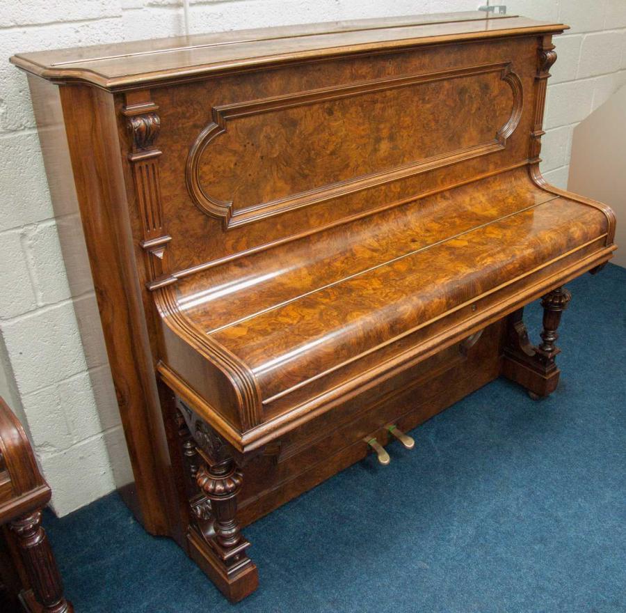 Richard Lipp upright Piano in walnut – Gallery image – Roberts Pianos Oxford