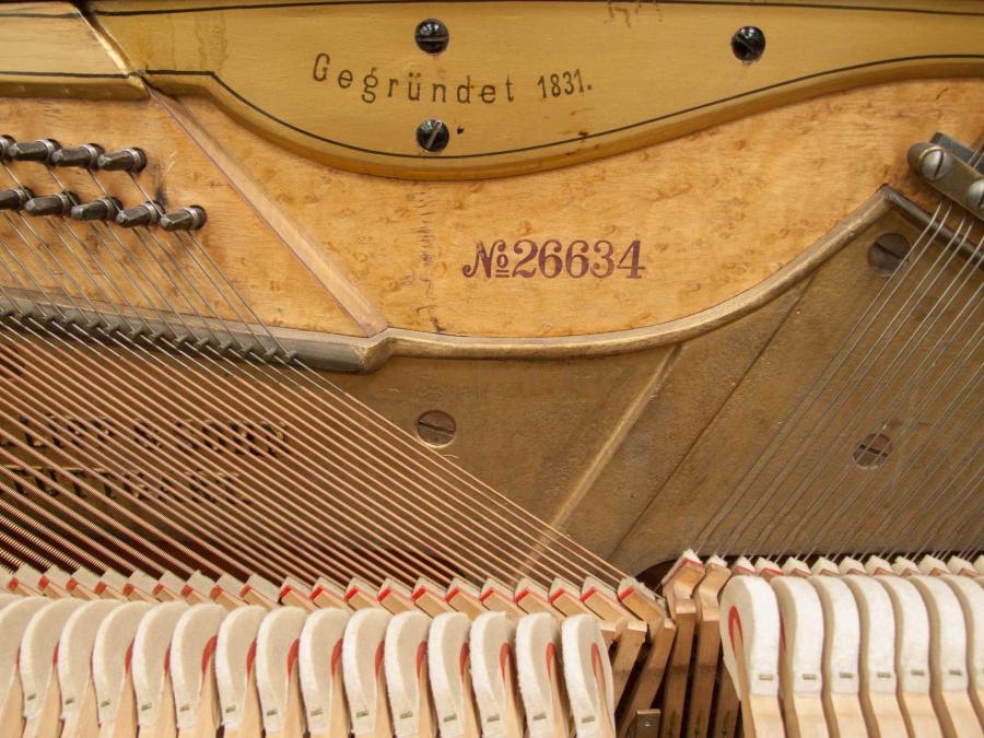 Richard Lipp upright Piano in walnut – Gallery image – Roberts Pianos Oxford