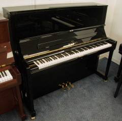 Kawai K500 upright Piano in bright black – Inventory thumbnail – Roberts Pianos Oxford