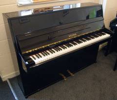 Welmar upright Piano in black polyester – Inventory thumbnail – Roberts Pianos Oxford