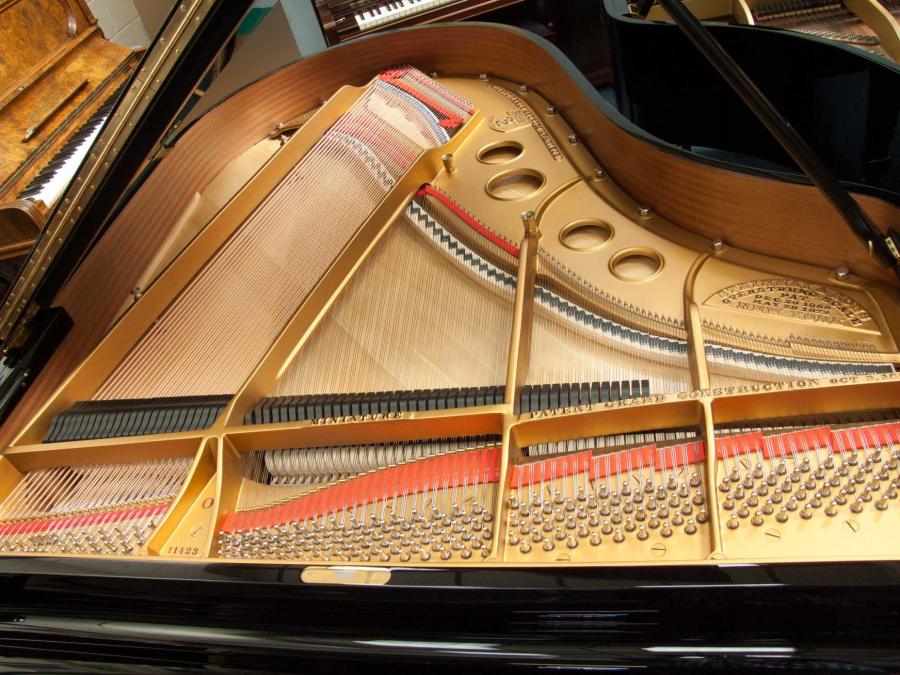 Steinway O grand Piano in black polyester – Gallery image – Roberts Pianos Oxford