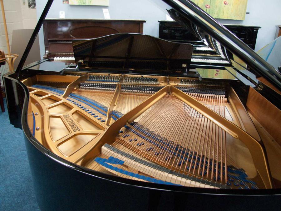 Bluthner style IV grand Piano in bright-black – Gallery image – Roberts Pianos Oxford