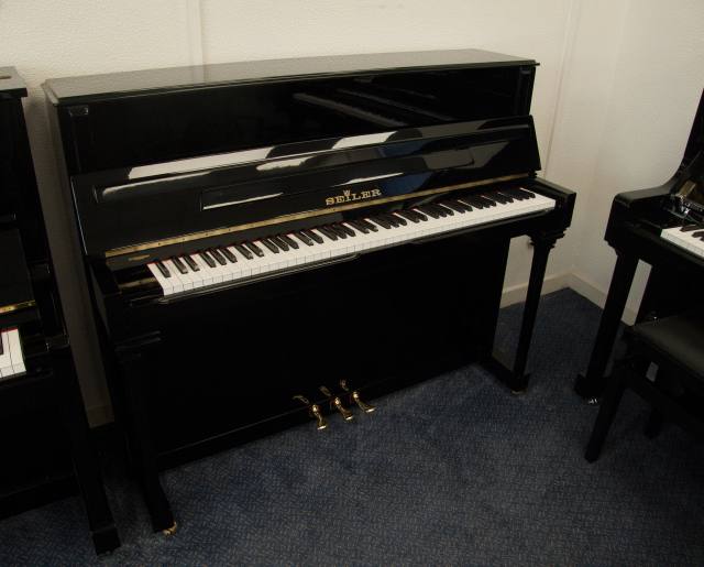 Seiler upright Piano in Black Polyester – Inventory thumbnail – Roberts Pianos Oxford