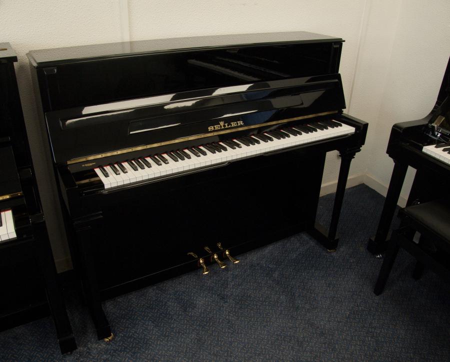 Seiler upright Piano in Black Polyester – Featured image – Roberts Pianos Oxford