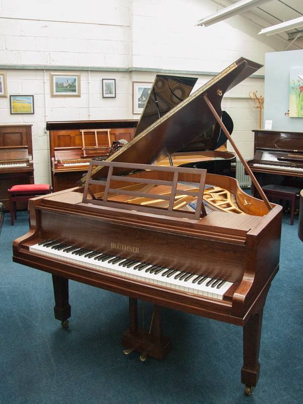 Bluthner IVa Aliquot grand Piano in mahogany – Inventory thumbnail – Roberts Pianos Oxford
