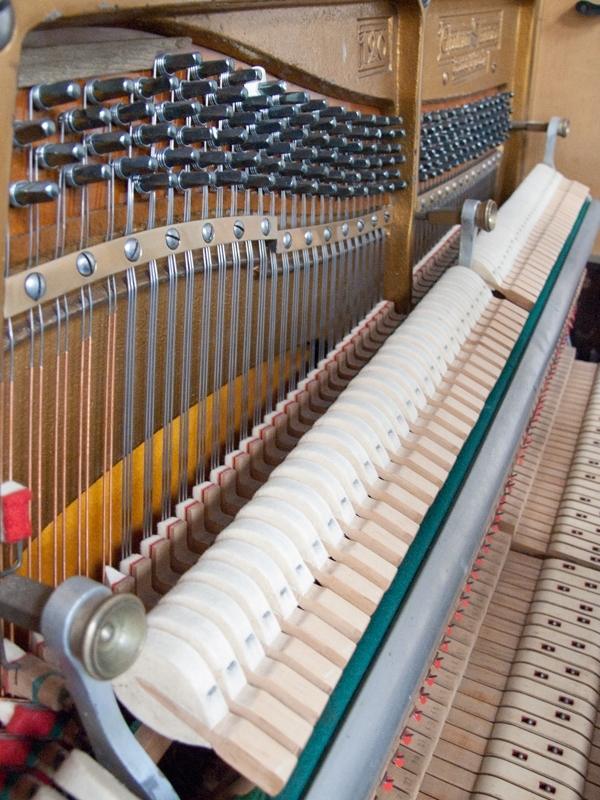 Grotrian Steinweg 120 upright Piano in mahogany – Gallery image – Roberts Pianos Oxford