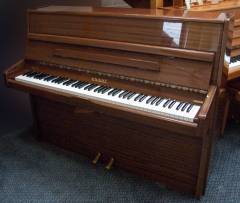Knight K10 upright Piano in Mahogany – Inventory thumbnail – Roberts Pianos Oxford
