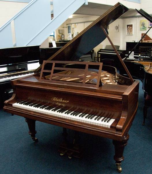 Bluthner style V grand Piano in Rosewood – Inventory thumbnail – Roberts Pianos Oxford