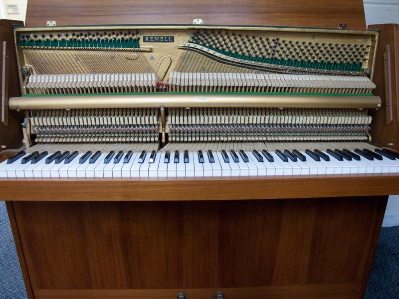 Kemble Compact upright Piano in teak – Gallery image – Roberts Pianos Oxford