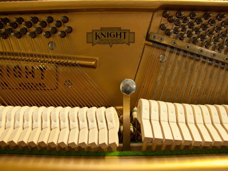 Knight K10 upright Piano in Mahogany – Gallery image – Roberts Pianos Oxford