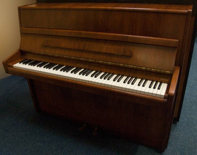 Knight K10 upright Piano in Mahogany – Inventory thumbnail – Roberts Pianos Oxford