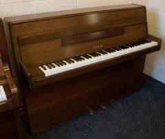Welmar upright Piano in medium mahogany – Inventory thumbnail – Roberts Pianos Oxford