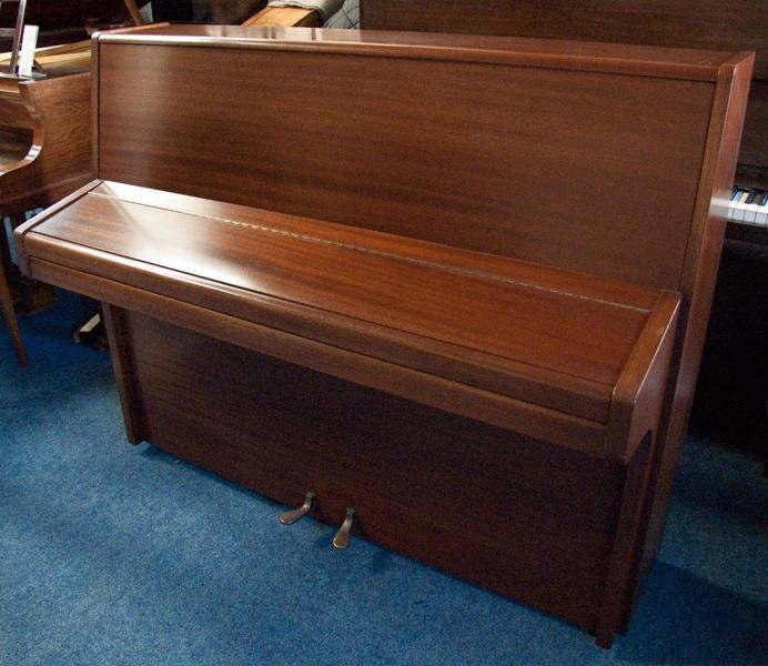 Knight K10 upright Piano in satin mahogany – Gallery image – Roberts Pianos Oxford