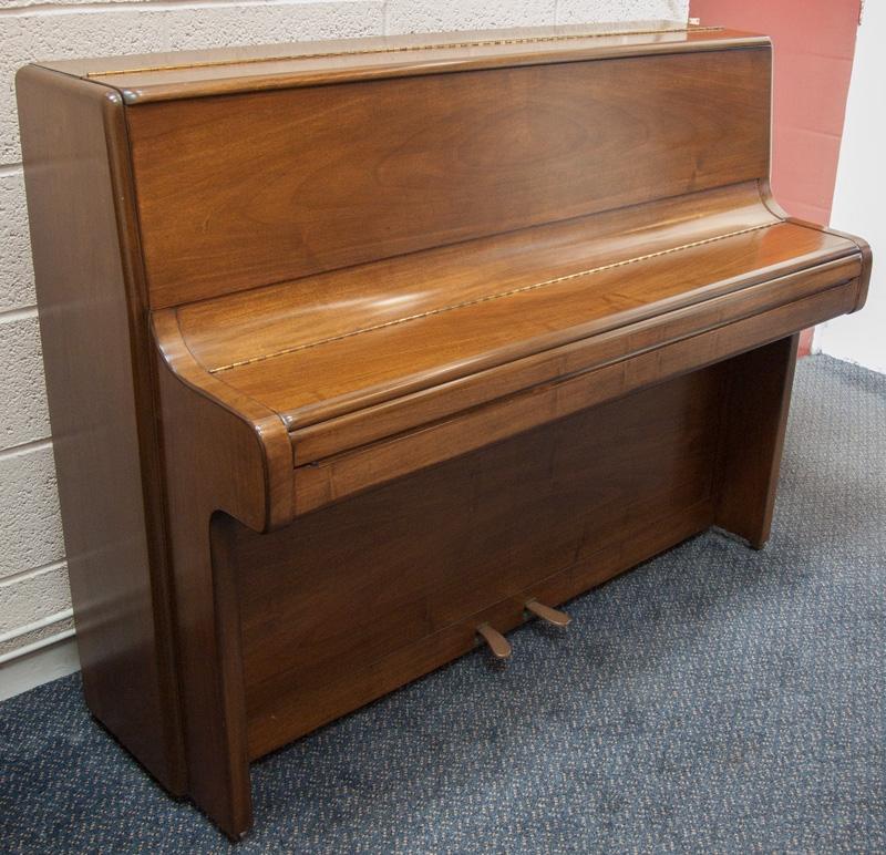 Welmar A2 upright Piano in Walnut matt – Gallery image – Roberts Pianos Oxford