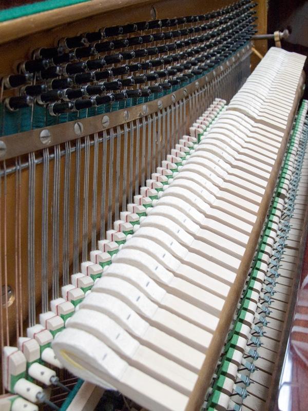 Zender upright Piano in Dark Mahogany – Gallery image – Roberts Pianos Oxford