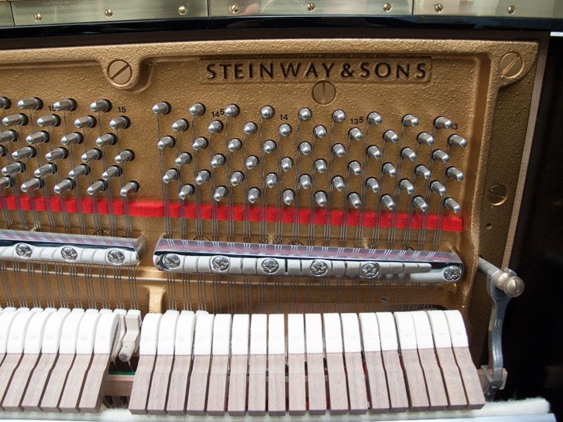 Steinway K upright Piano in bright black – Gallery image – Roberts Pianos Oxford