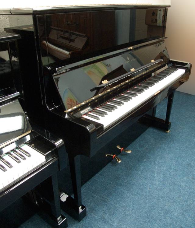 Steinway K upright Piano in bright black – Inventory thumbnail – Roberts Pianos Oxford