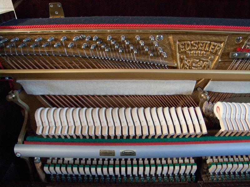 Seiler 116 upright Piano in bright walnut – Gallery image – Roberts Pianos Oxford